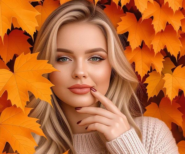 ترکیب طرح ناخن پاییزی با استایل لباس