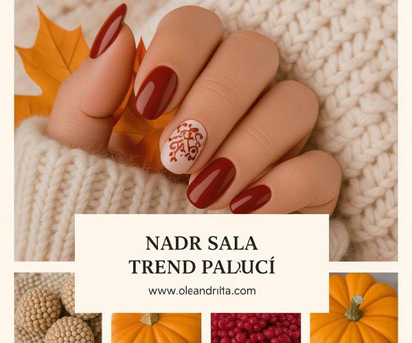 طرح‌های ساده و مینیمال برای ناخن پاییزی