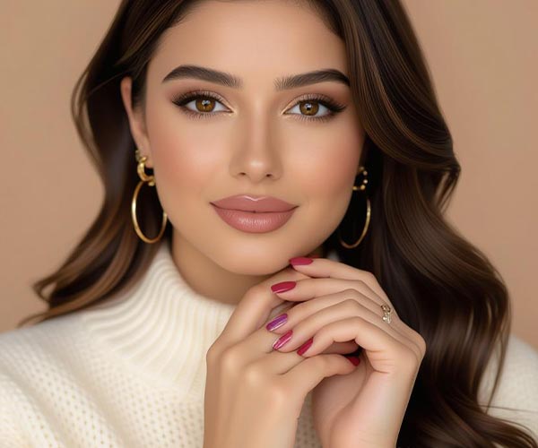 طرح‌های ساده و مینیمال برای ناخن پاییزی